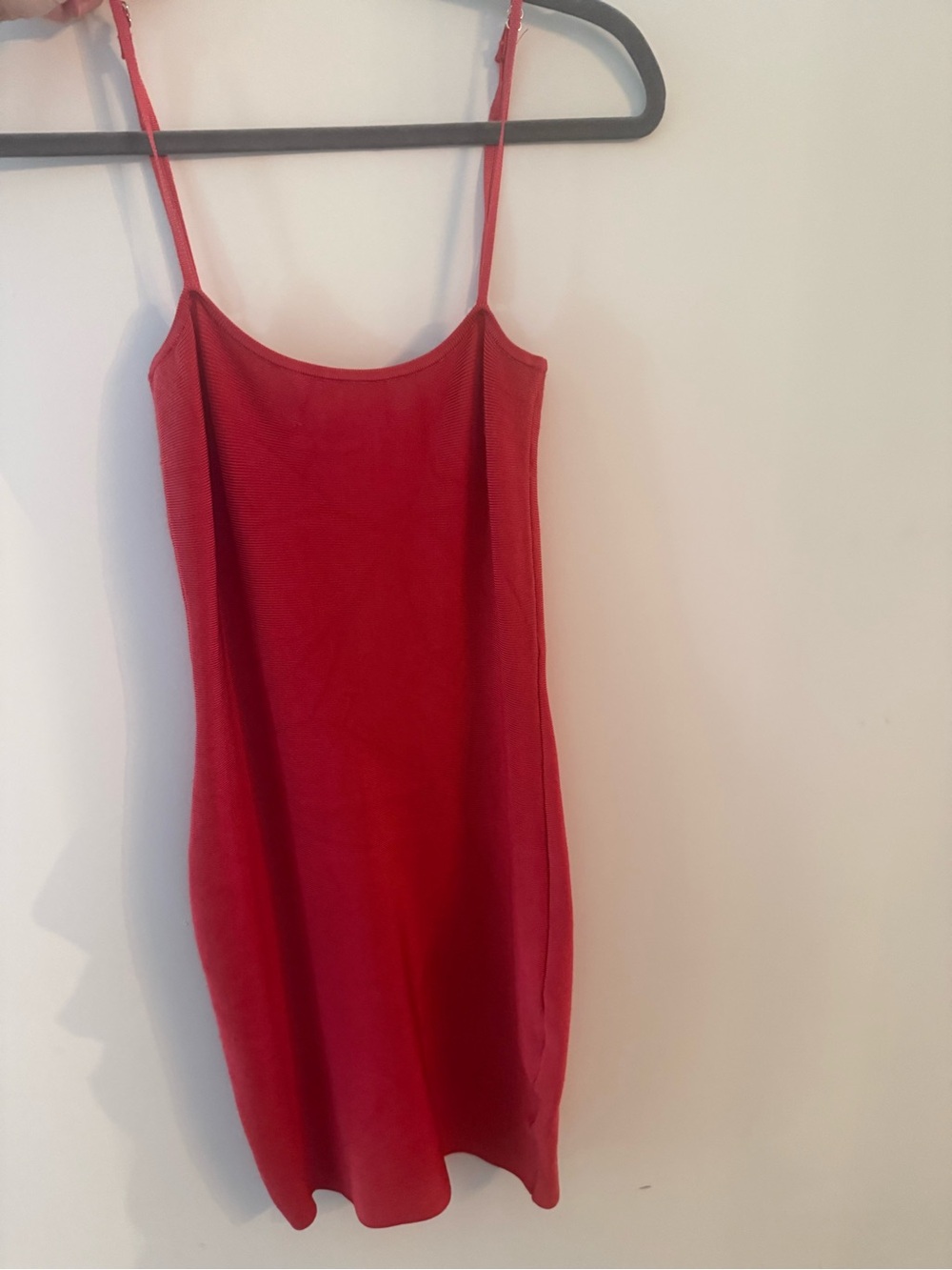 ADIKA Red Spaghetti Strap BODYCON  Dress xs/s